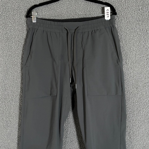 Lululemon Bowline Seersucker Joggers Pants - Men's Size L - Gray - Picture 2 of 7